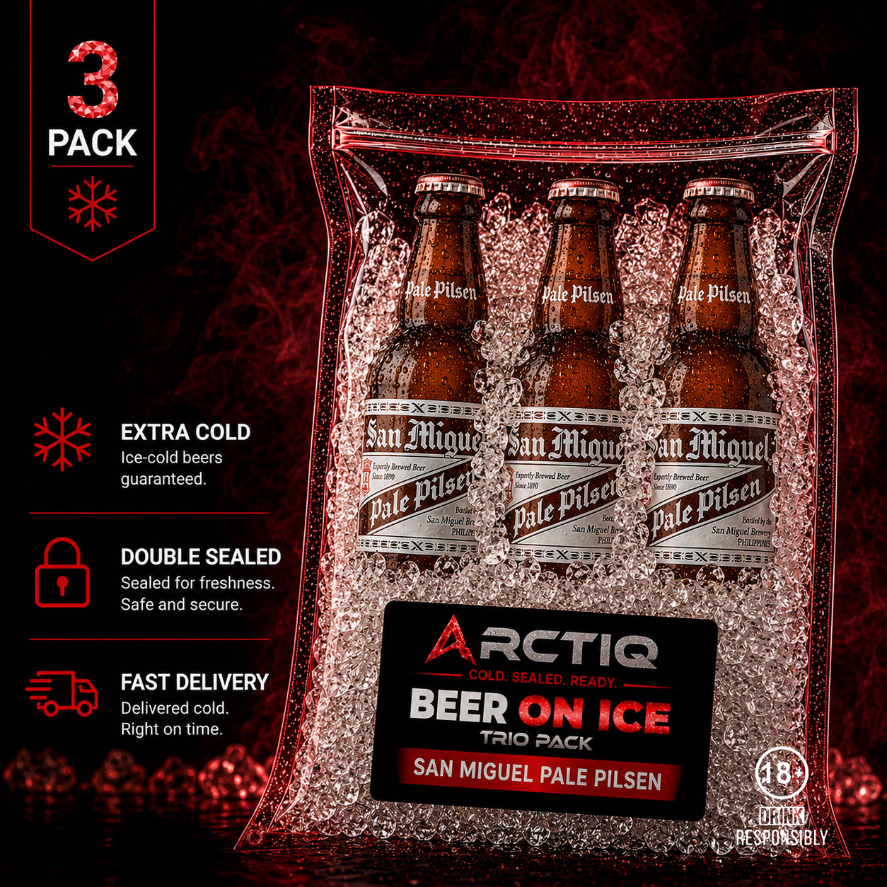 Beer On Ice | San Miguel Pale Pilsen Trio Pack 320ml