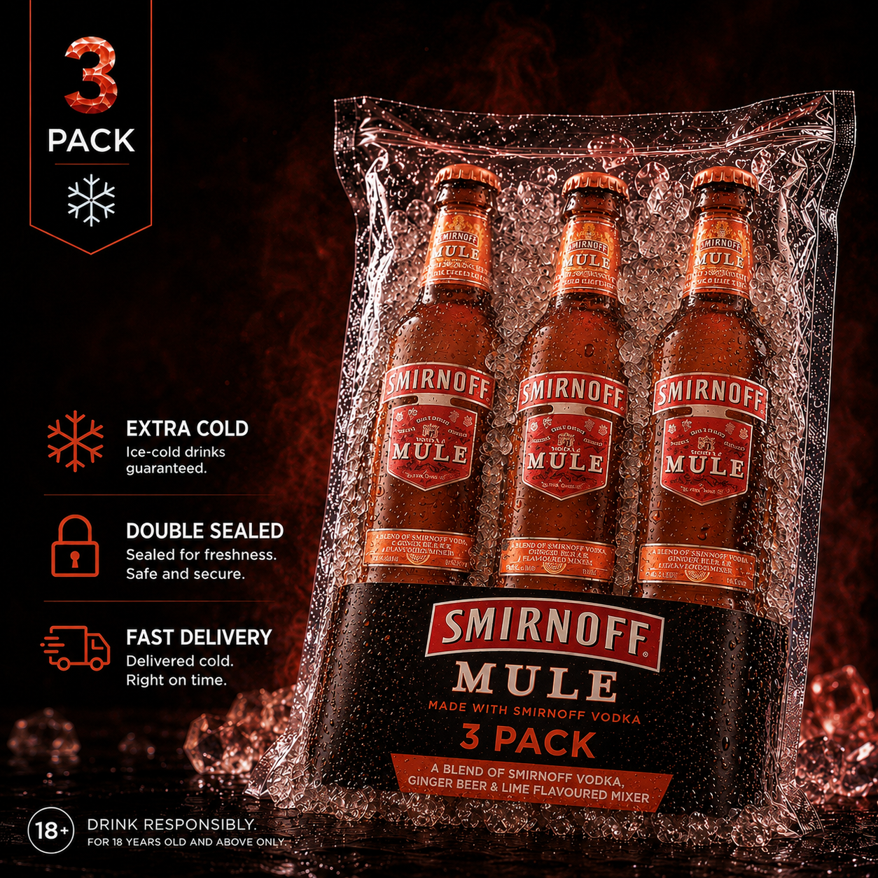 ARCTIQ Beer On Ice | Smirnoff Mule 330ml