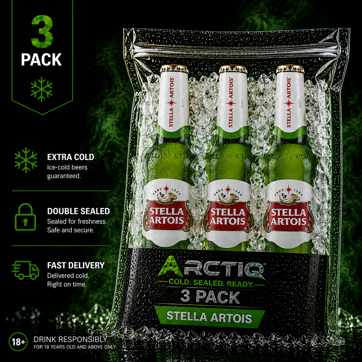 ARCTIQ Trio Pack | Stella Artois 310ml